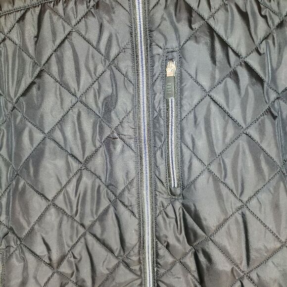 Land's End Women's Primaloft Puffer Jacket Size Medium-Black - Picture 3 of 9